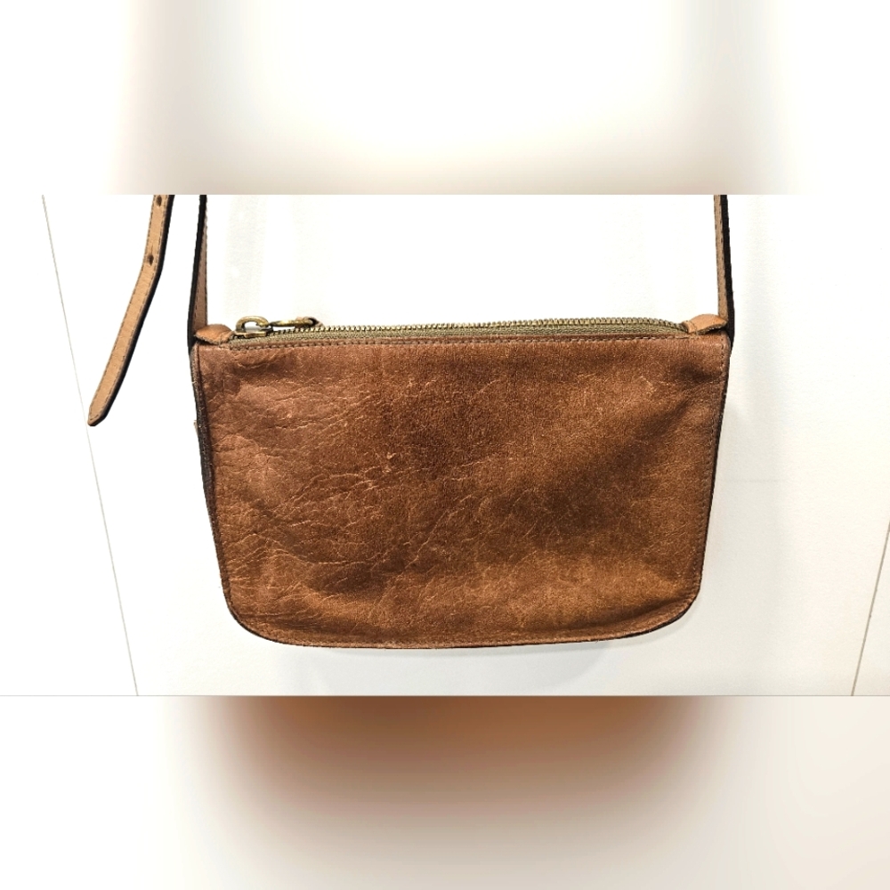 Madewell Camel/Tan Leather Crossbody Bag